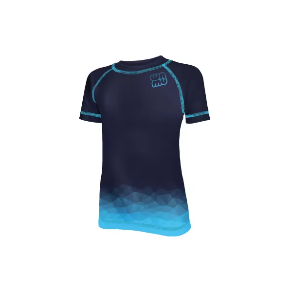  Tricou funcțional pentru copii cu mâneci scurte WAMU MOZAIKA ALBASTRU ÎNCHIS 