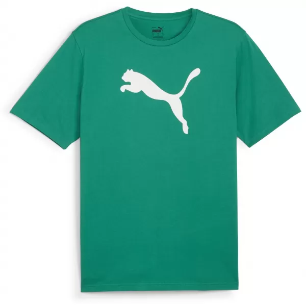  Tricou pentru bărbați PUMA TEAMRISE LOGO JERSEY COTTON 658705-05 SPORT GREEN/ VERDE SPORT/ALB PUMA 