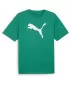 Tricou pentru bărbați PUMA TEAMRISE LOGO JERSEY COTTON 658705-05 SPORT GREEN/ VERDE SPORT/ALB PUMA