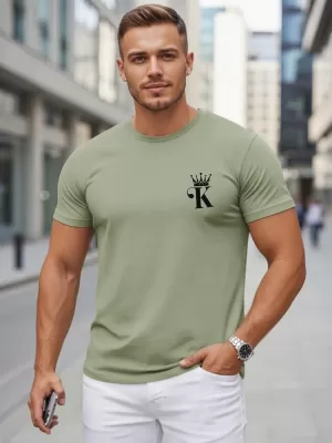 Tricou pentru bărbați DSTREET NX5104R-MO VERDE DESCHIS