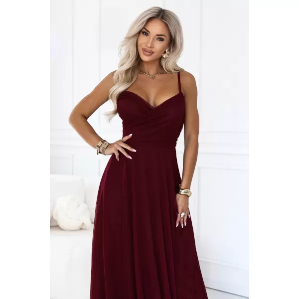  Rochie de femei NUMOCO 681-3 BURGUNDIA 