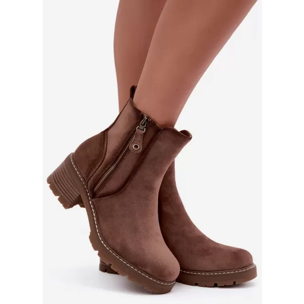  Botine de dama S.BARSKI HY62-8101 CAFEA 