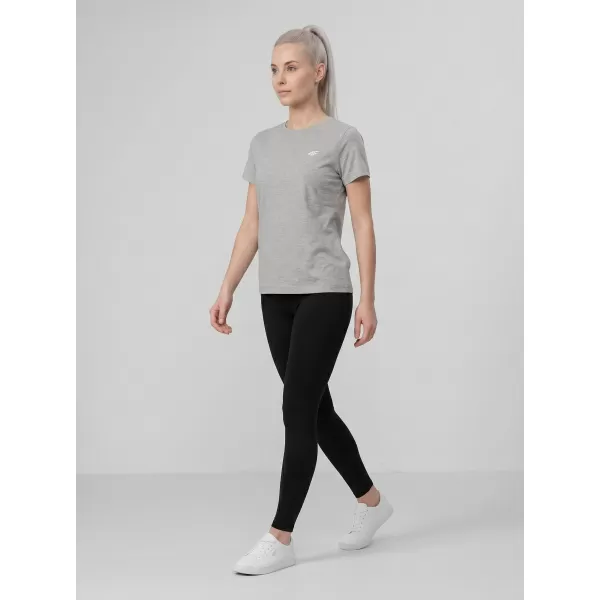  Tricou pentru femei 4F WMM00TTSHF3308 MELANGE GRI DESCHIS RECE 