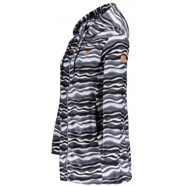  Hanorac de damă din fleece ALTISPORT ILANI NEGRU 