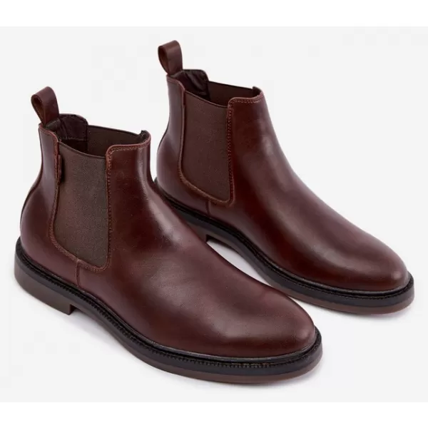  Pantofi pentru bărbați BIG STAR SHOES UU174279 UMBRE MARO/BEJ 