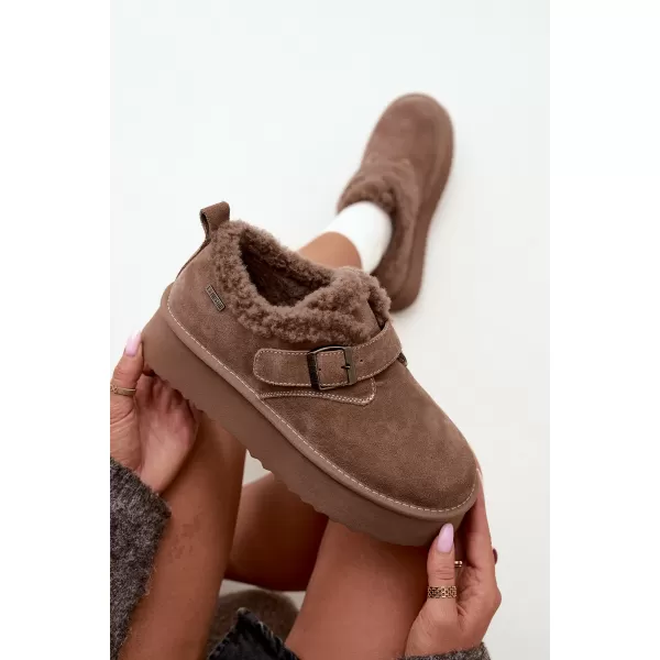  Oameni de zăpadă pentru femei BIG STAR SHOES UU274318 BEJ 