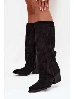 Cizme de cowboy de damă BOTO LQ-160 NEGRU