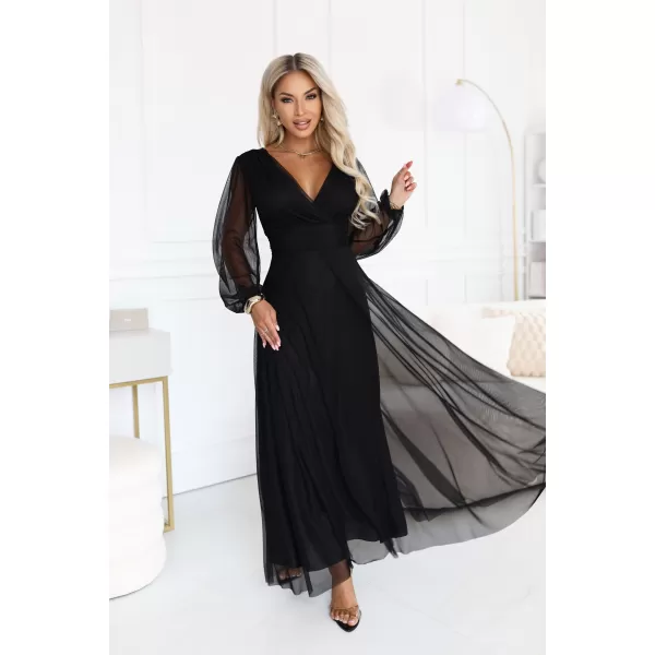  Rochie NUMOCO NERISSA 684-4 NEGRU 