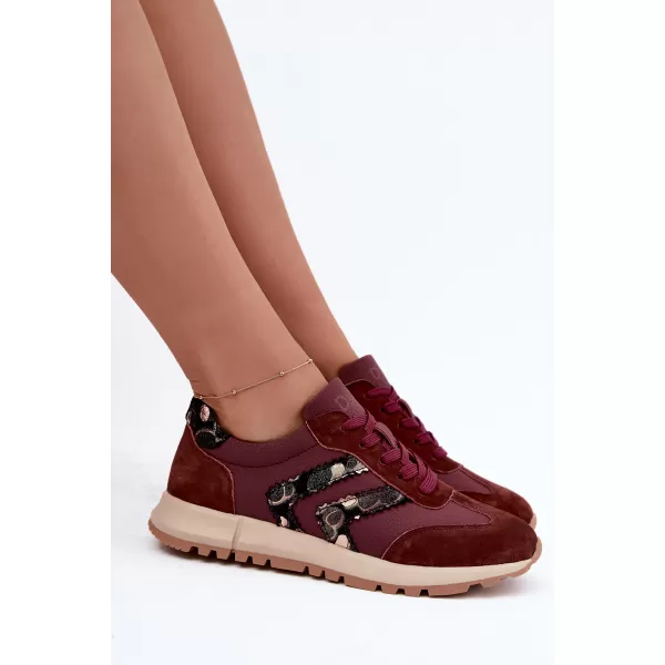  Adidași de damă D&A GR62-6015 BURGUNDIA 