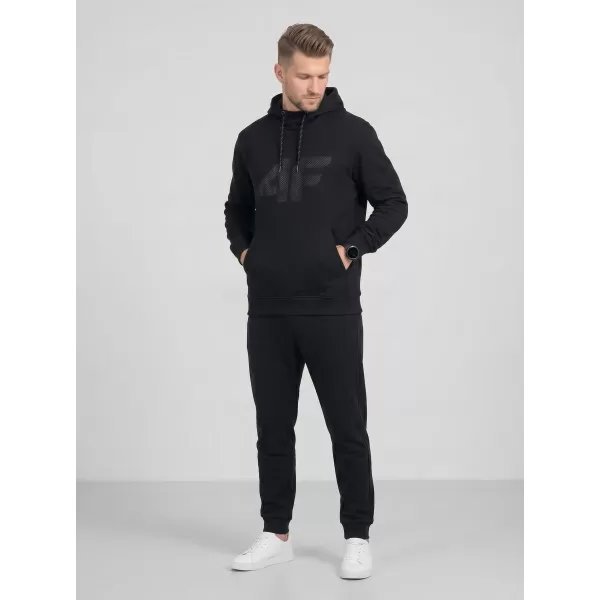 Hanorac pentru bărbați 4F WMM00TSWSM2548 NEGRU ADÂNC 
