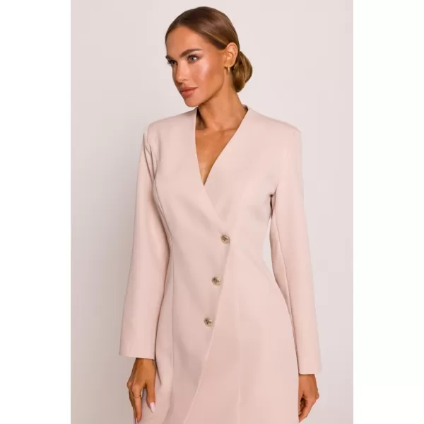  Rochie MOE M793 BEJ DESCHIS 