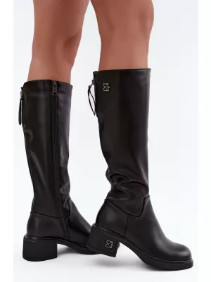 Cizme de dama VINCEZA 67056 PIELE NEAGRA