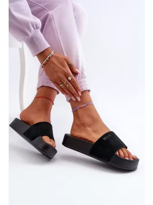 Papuci de damă BIG STAR SHOES NN274A670 NEGRU