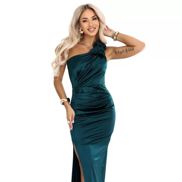  Rochie de femei NUMOCO 580-7 VERDE STICLA 