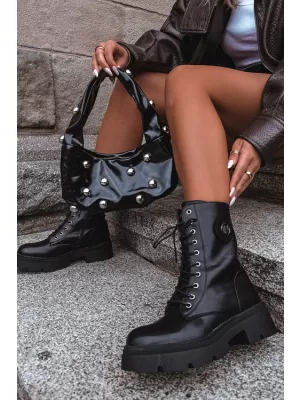 Pantofi de dama BOTO DA201P NEGRU LUCIOS