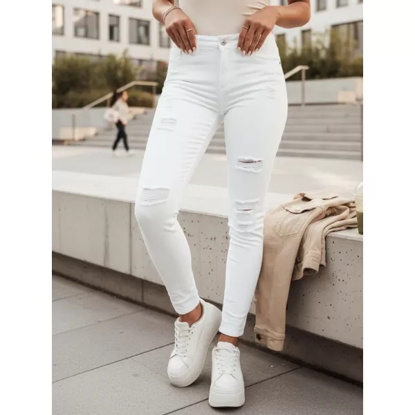  Pantaloni de dama DSTREET UY1871 ALB 