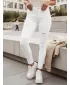 Pantaloni de dama DSTREET UY1871 ALB