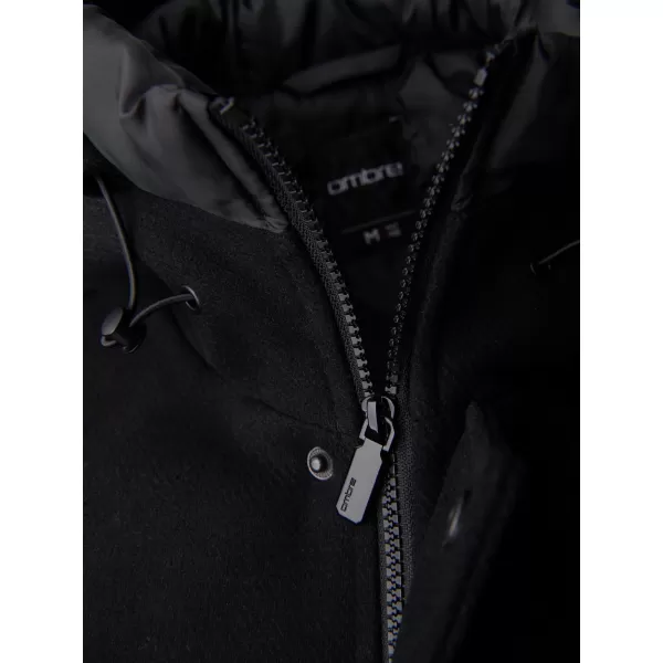  Parka pentru bărbați OMBRE OM-COWC-0161 NEGRU 