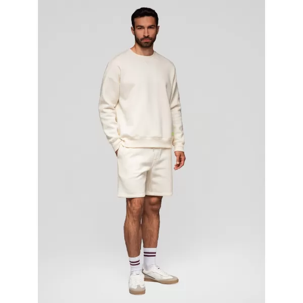  Set de pantaloni scurți pentru bărbați OMBRE Z129 CREM/MARO DESCHIS 