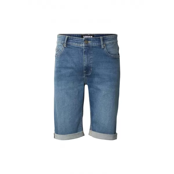  Pantaloni scurți pentru bărbați URBAN CLASSICS TB8457 ALBASTRU MEDIU PROFUND SPĂLAT 