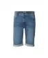 Pantaloni scurți pentru bărbați URBAN CLASSICS TB8457 ALBASTRU MEDIU PROFUND SPĂLAT