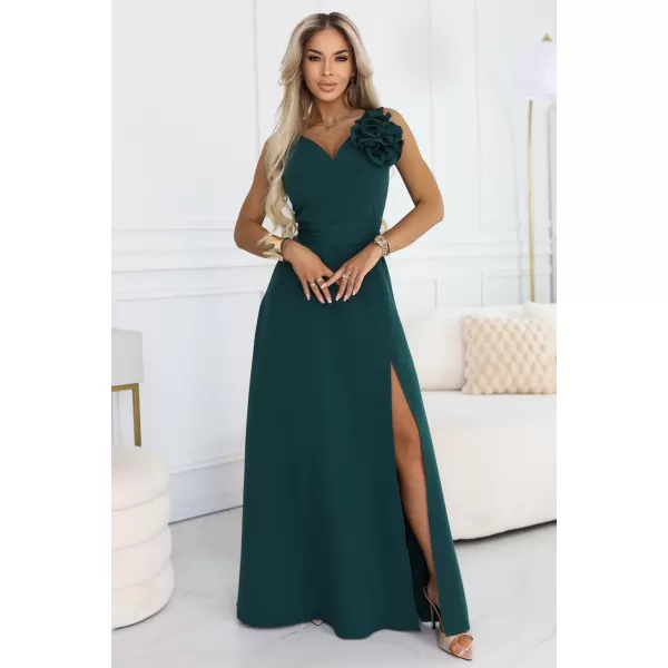  Rochie NUMOCO 669-1 VERDEAȚĂ DE STICLĂ 
