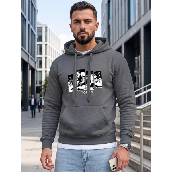  Hanorac pentru bărbați DSTREET NX5146BX-05-09 GRI ÎNCHIS 