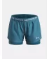 Pantaloni scurți pentru fete UNDER ARMOUR TECH PLAY UP 2N1 SHORT 6004985-466 ALBASTRU