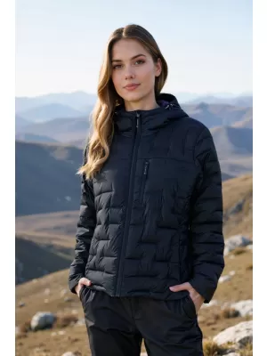 Jachetă ultrauşoară de iarnă pentru femei ALPINE PRO ROGITA 3 OCEAN LUMINAT DE LUNĂ