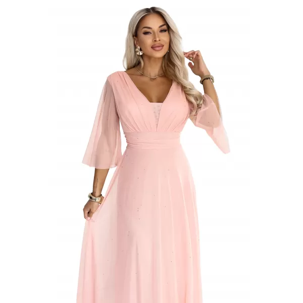  Rochie NUMOCO 682-2 PIERSICĂ 