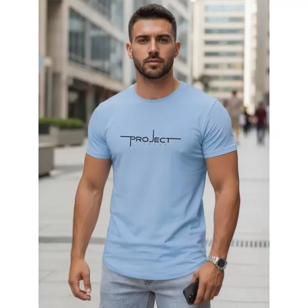  Tricou pentru bărbați DSTREET NX5127R-SK ALBASTRU DESCHIS 