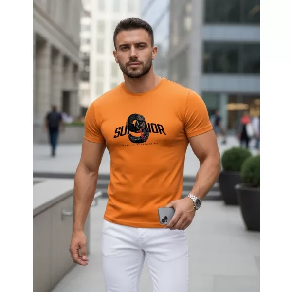 Tricou pentru bărbați DSTREET NX5019R-OR PORTOCALE 