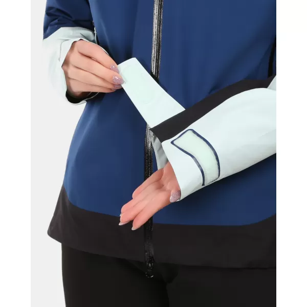  Jachetă hardshell pentru femei KILPI MAMBA-W 1L0101KI ALBASTRU ÎNCHIS 