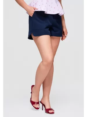 Pantaloni scurți de damă OMBRE OW-ST-E0009 ALBASTRU MARIN
