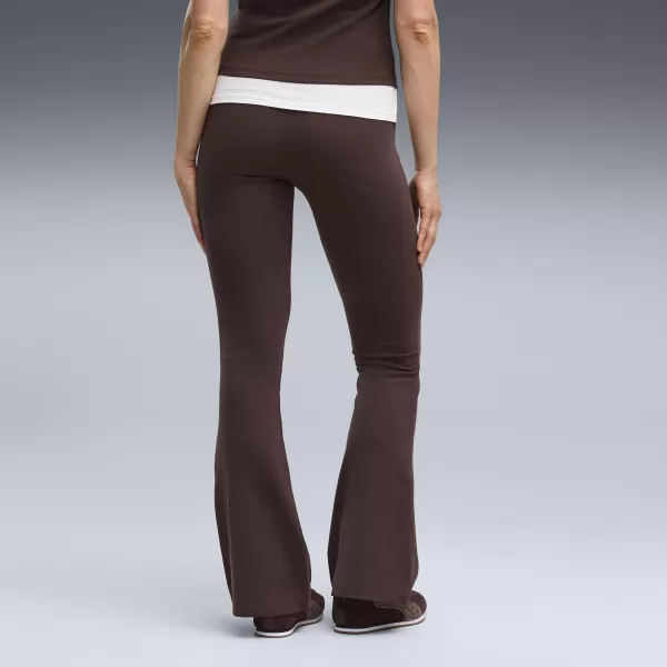  Jambiere de damă PUMA ESS HIGH-WAIST FLARED LEGGINGS 63154233 FONDUE DE CIOCOLATĂ 