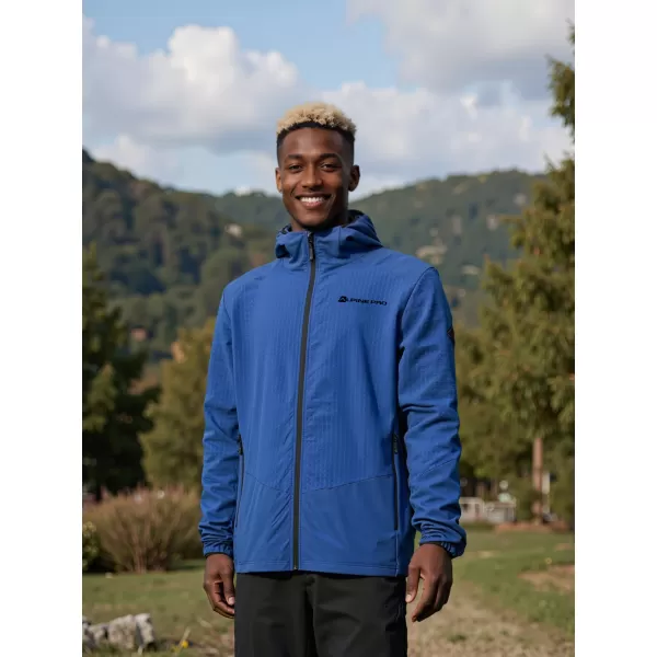  Hanorac cald pentru bărbați ALPINE PRO HURAM ALBASTRU CLASIC 
