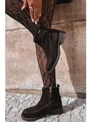 Botine de dama BIG STAR SHOES UU274602 UMBRE MARO/BEJ