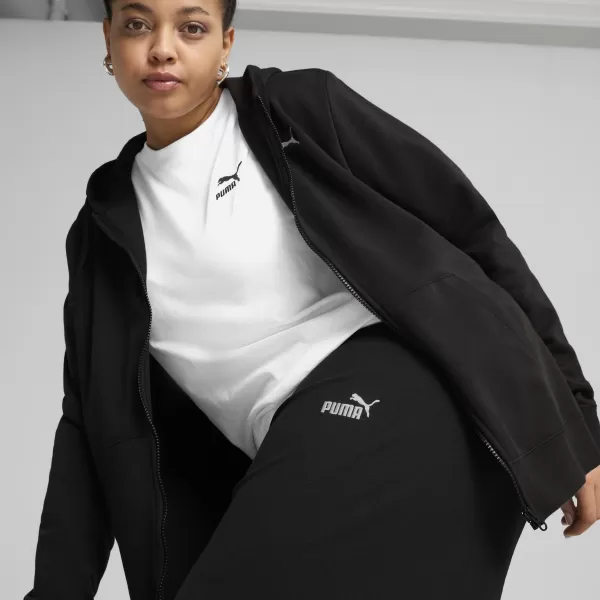 Jambiere de damă PUMA ESS SMALL NO. 1 LOGO HIGH-WAIST STRAIGHT 68242801 PUMA NEGRU 