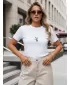 Tricou pentru femei DSTREET NX8045RY-WH ALB