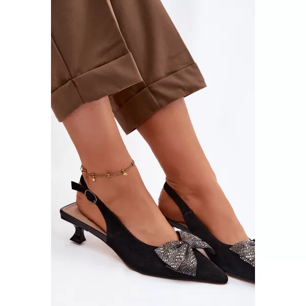  Sandale de dama D&A 42761-19 NEGRU 