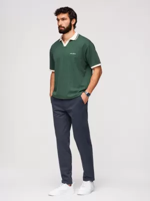 Pantaloni pentru bărbați OMBRE OM-PACP-0293 ALBASTRU MARIN
