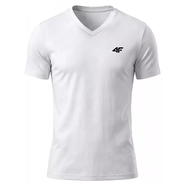  Tricou pentru bărbați 4F WMM00TTSHM3339 ALB 
