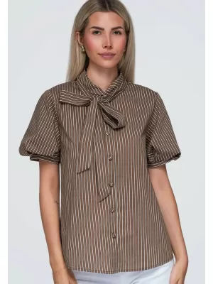 Cămașă de damă OMBRE OW-SH-E0067 MARO