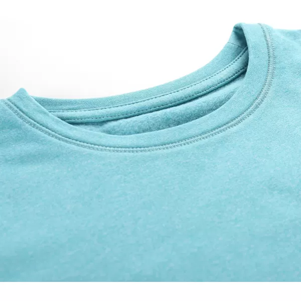  Tricou pentru copii cu uscare rapidă ALPINE PRO LOUSO AQUA MARE 