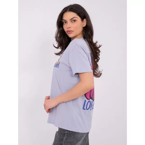  Tricou pentru femei SUBLEVEL D12022AH02645Y VIOLET STRĂLUCITOR 