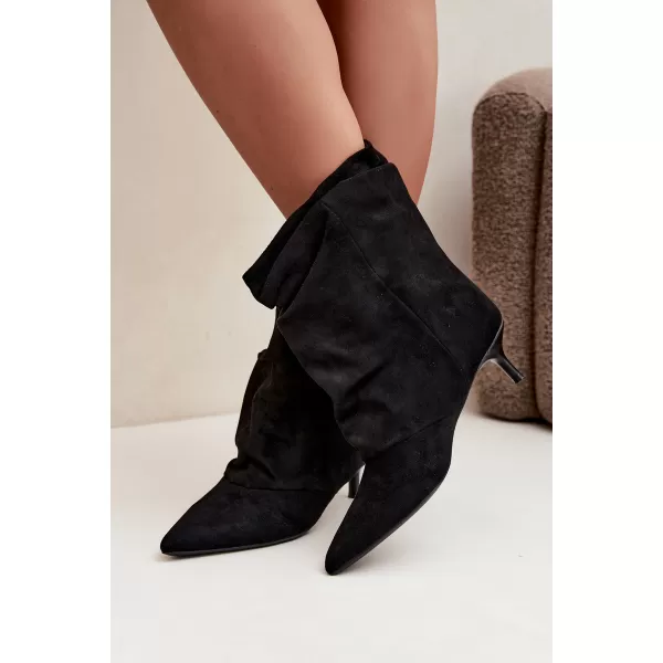  Botine de dama BOTO 7100 NEGRU 