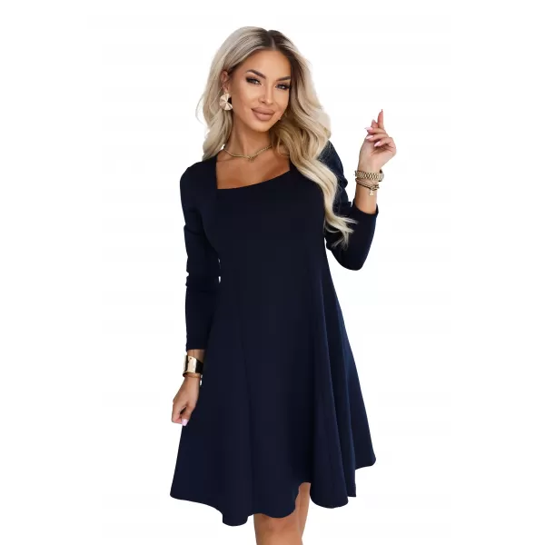  Rochie NUMOCO 574-4 ALBASTRU ÎNCHIS 