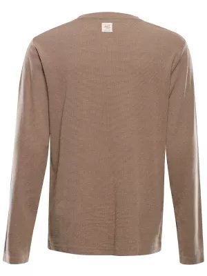 Tricou pentru bărbați ALPINE PRO THERMAL NUANȚĂ SEPIA