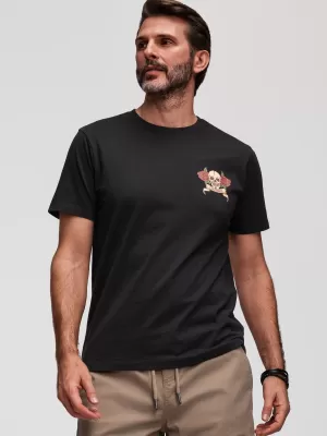 Tricou pentru bărbați OMBRE OM-TSPT-0257 NEGRU