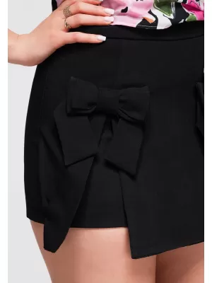 Pantaloni scurți de damă OMBRE OW-ST-E0013 NEGRU